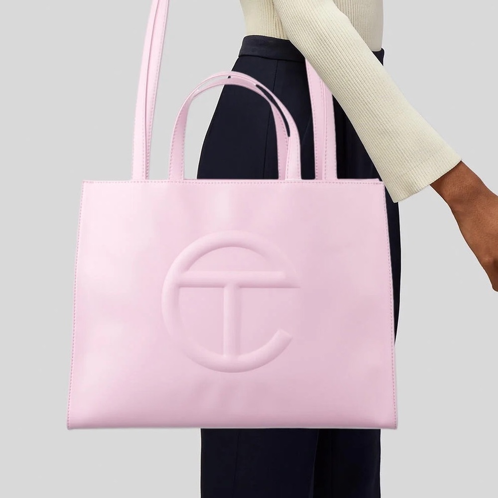 Telfar Bubblegum Medium Shopping Bag Pink